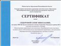 Сертификат участника регионального семинара "Проектирование вариативных дополнительных общеобразовательных программ" (в рамках проекта "Интенсивная школа проектирования вариативных дополнительных общеобразовательных общеразвивающих программ "Спектр") (в количестве 6 часов, 14 февраля 2019 года) Сертификат участника регионального семинара "Проектирование вариативных дополнительных общеобразовательных программ" (в рамках проекта "Интенсивная школа проектирования вариативных дополнительных общеобразовательных общеразвивающих программ "Спектр") (в количестве 6 часов, 14 февраля 2019 года)
